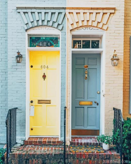Home Doors Painting By Numbers Kits