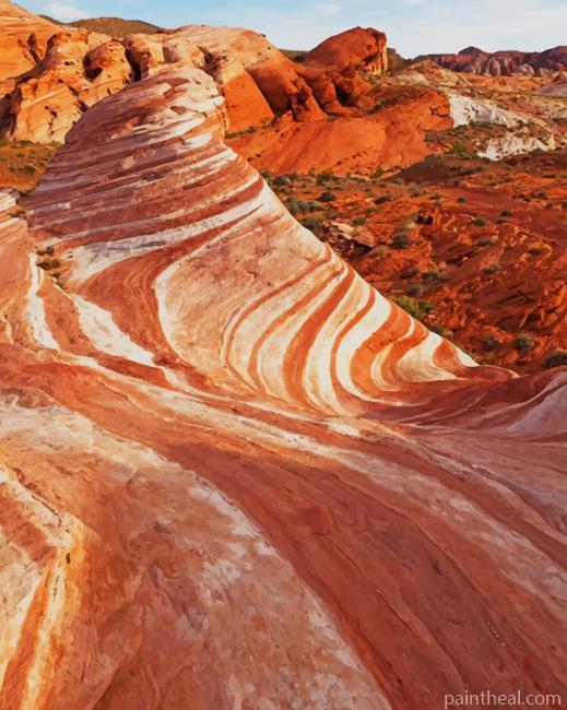 Valley Of Fire State Park Nevada Painting By Numbers Kits