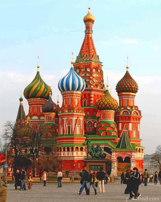 Saint Basils Cathedral Painting By Numbers Kits