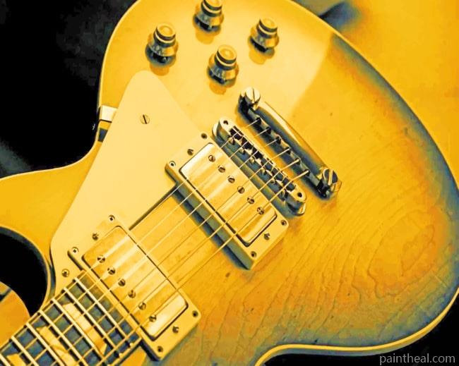 Electric Guitar Instrument Painting By Numbers Kits