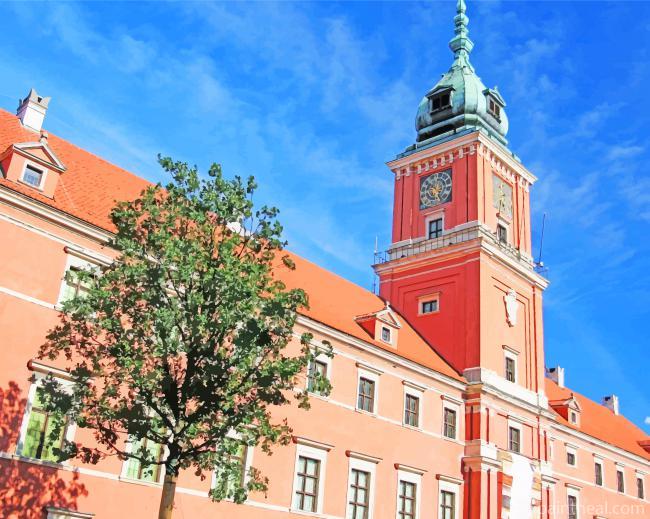 Poland Warsaw Royal Castle Painting By Numbers Kits