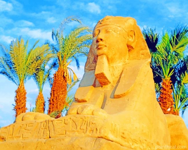 Avenue Sphinxes Ancient Egypt Painting By Numbers Kits