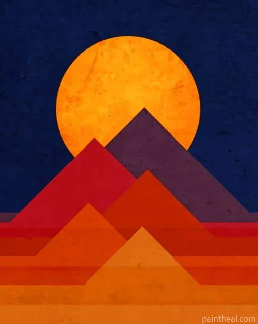 Illustration Pyramids Painting By Numbers Kits