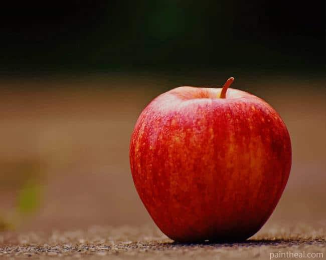 Red Fresh Apple Fruit Painting By Numbers Kits