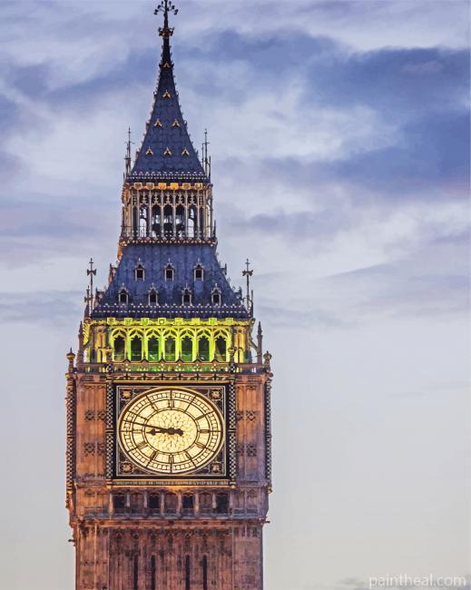 Big Ben In London Painting By Numbers Kits