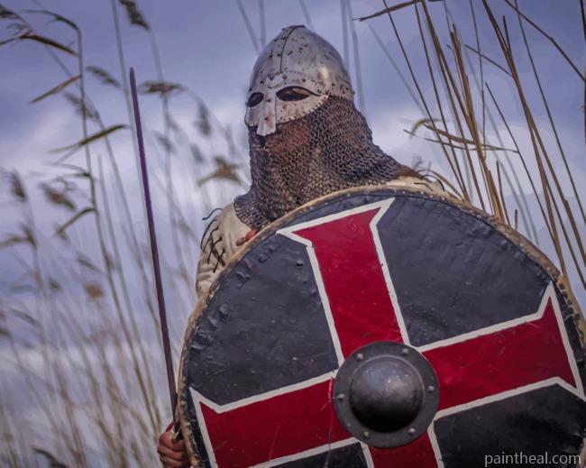 Warrior Body Shield Painting By Numbers Kits