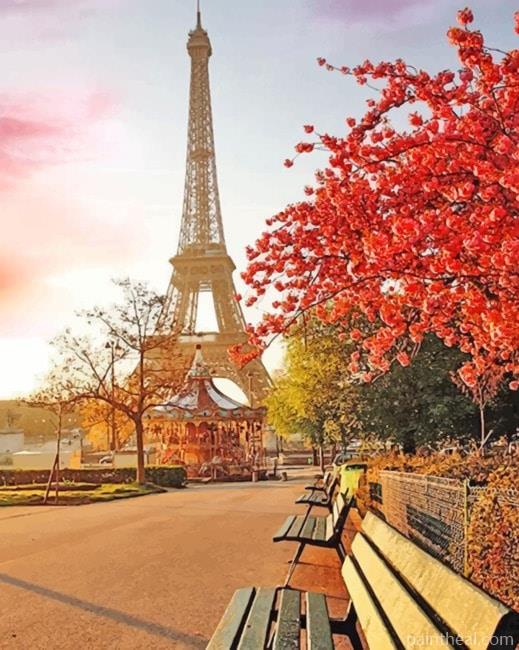 Eiffel Tower Paris Painting By Numbers Kits