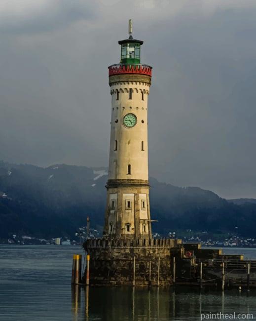 Lindau Lighthouse Painting By Numbers Kits
