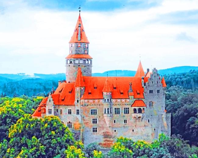Bouzov Castle Painting By Numbers Kits
