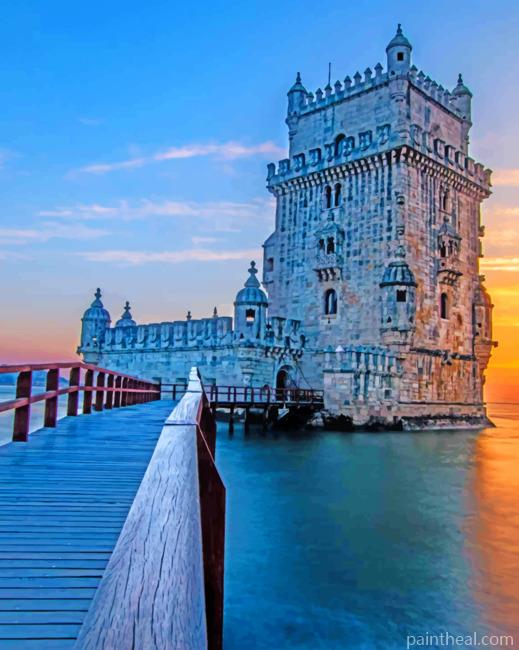 Belem Tower Portugal Painting By Numbers Kits