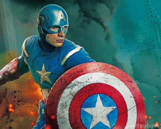 The Avengers Captain America Hero Painting By Numbers Kits