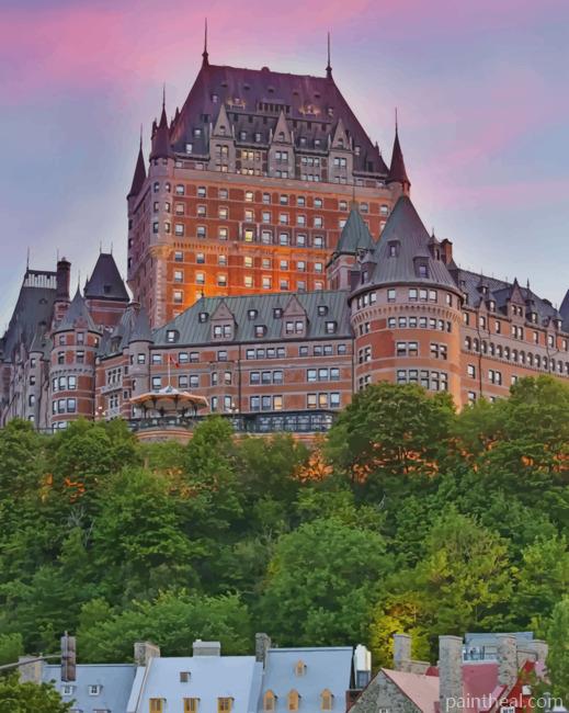 Château Frontenac Quebec Painting By Numbers Kits