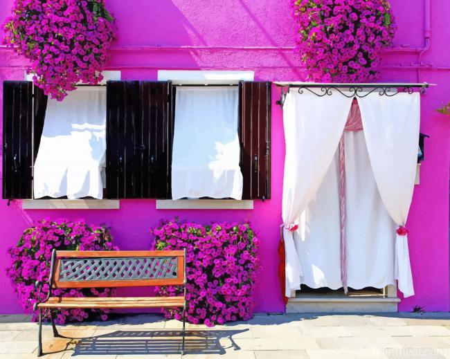 Purple House Painting By Numbers Kits