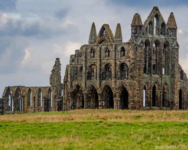 Whitby Abbey Monastery Ruins Painting By Numbers Kits