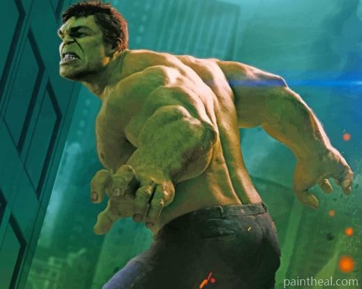 Hulk From The Avengers Painting By Numbers Kits