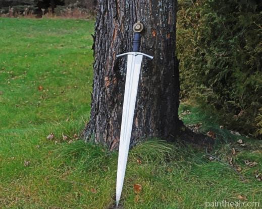 Steel Sword On Tree Painting By Numbers Kits