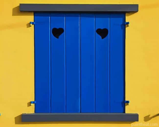 Yellow And Blue Window Painting By Numbers Kits