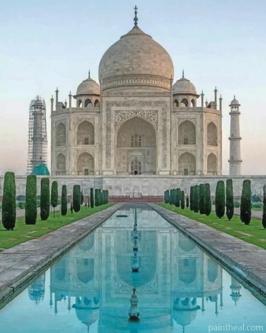Taj Mahal Agra Painting By Numbers Kits