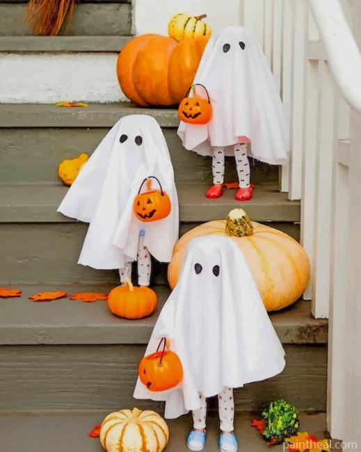 Halloween Decoration Painting By Numbers Kits