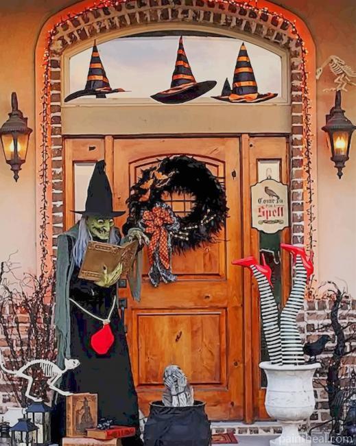 Halloween Outdoor Decoration Painting By Numbers Kits
