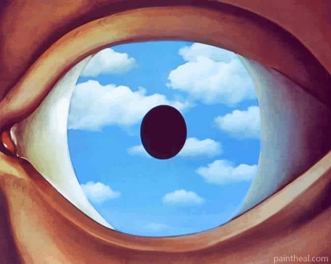 Rene Magritte The False Mirror Painting By Numbers Kits