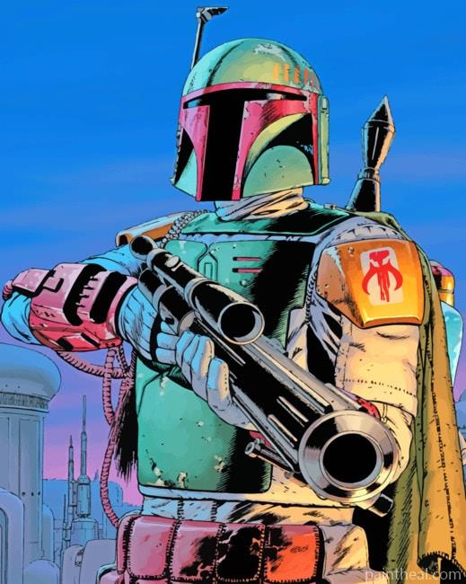 Bobba Fett Painting By Numbers Kits