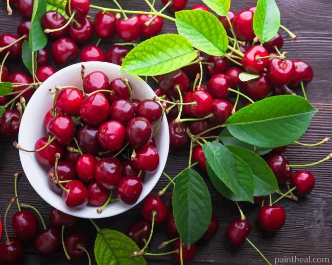 Cherries Fruit Painting By Numbers Kits