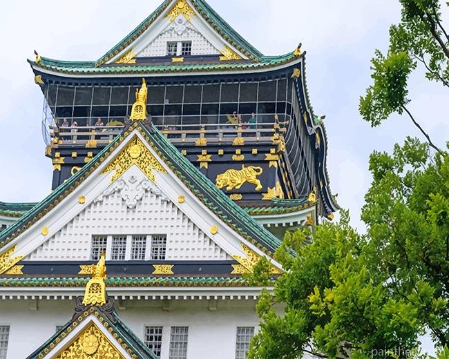 Japan Osaka Castle Painting By Numbers Kits