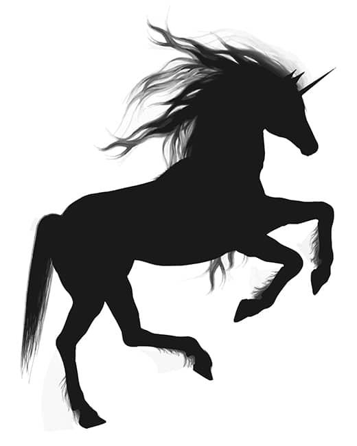 Unicorn Silhouette Painting By Numbers Kits