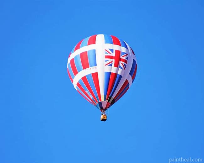 UK Flag Hot Air Balloon Painting By Numbers Kits