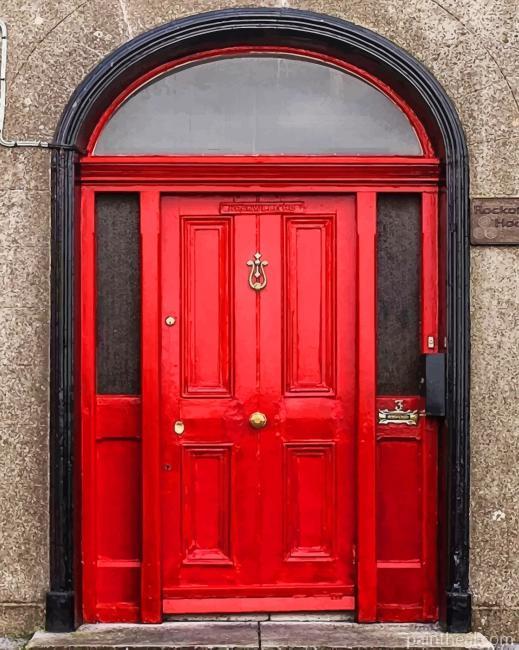 Red Door Painting By Numbers Kits