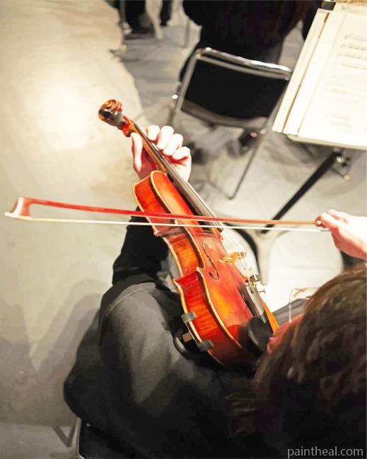 Man Playing Violin Painting By Numbers Kits