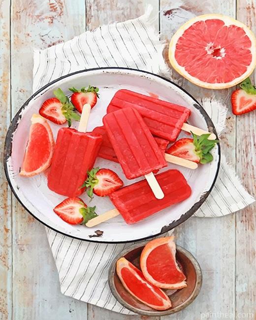 Strawberry Popsicle Painting By Numbers Kits