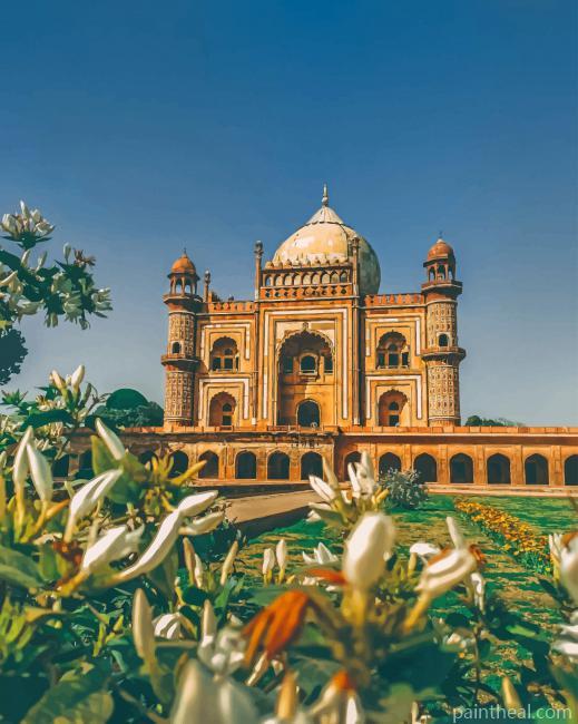 Safdarjung Tomb India Painting By Numbers Kits