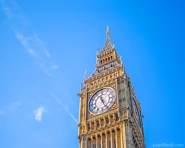 Big Clock Tower London England Painting By Numbers Kits