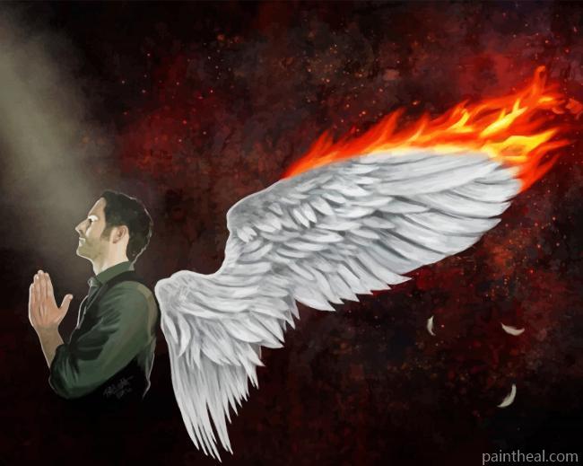 Lucifer Burning Wings Painting By Numbers Kits