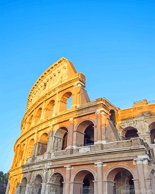 Colosseum Italy Painting By Numbers Kits