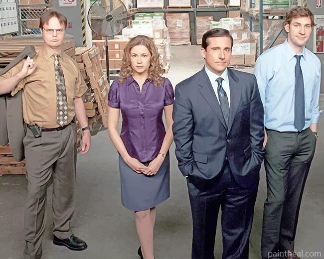 Dwight Michael Pam The Office Painting By Numbers Kits