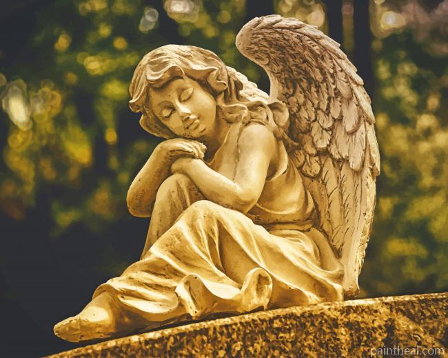 Guardian Angel Sculpture Painting By Numbers Kits