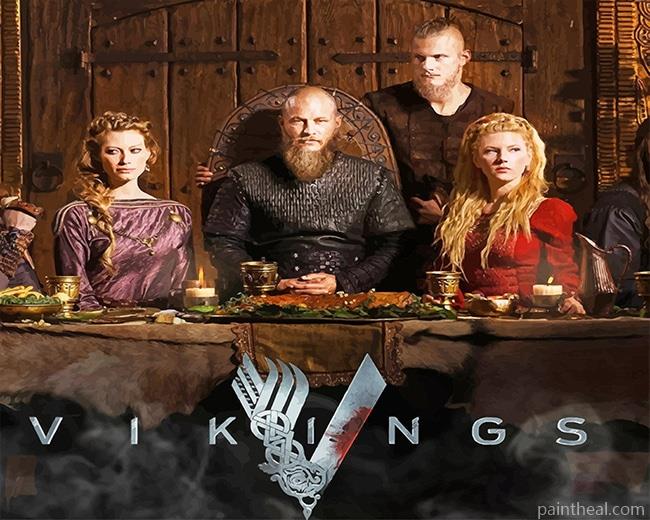 Ragnar And Lagertha Vikings Painting By Numbers Kits