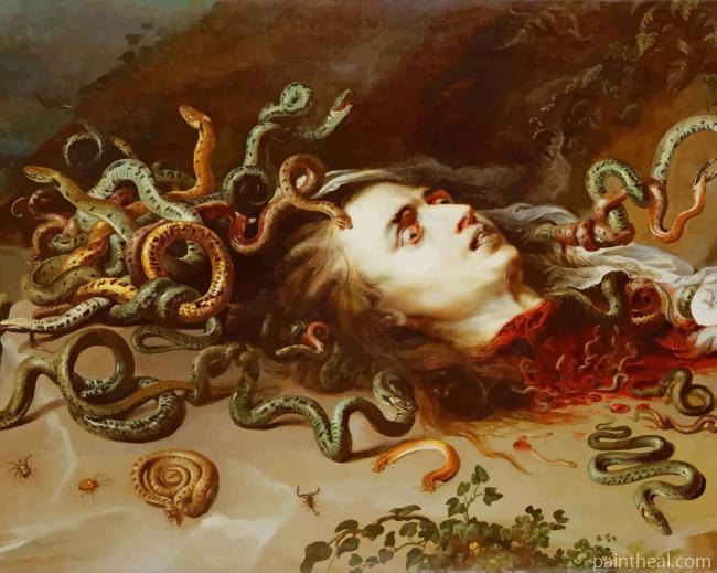 Head Of Medusa Peter Rubens Painting By Numbers Kits