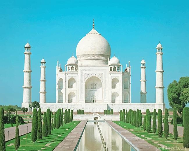 Taj Mahal Building Painting By Numbers Kits