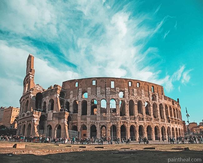 Colosseum Rome Italy Painting By Numbers Kits