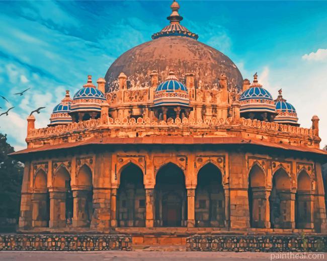 Isa Khans Tomb New Delhi Painting By Numbers Kits