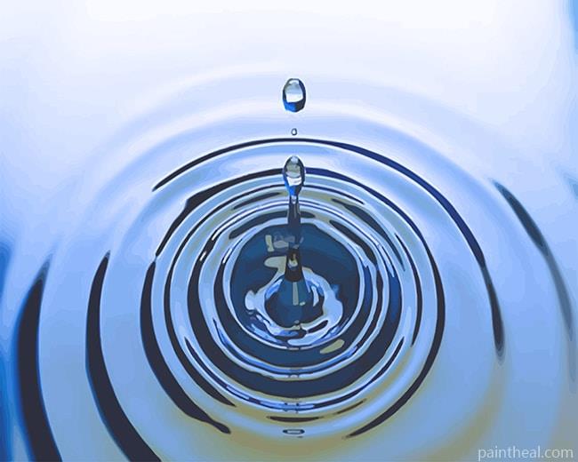 Drop Water Liquid Waves Painting By Numbers Kits