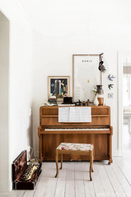 Wooden Piano Painting By Numbers Kits