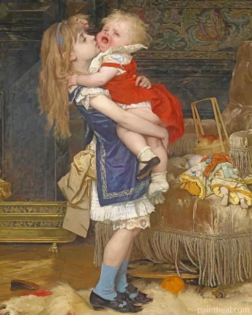 The Old Sister is The Second Mom Painting By Numbers Kits
