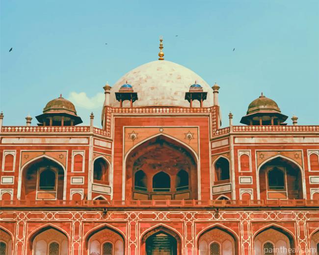 Humayuns Tomb India Painting By Numbers Kits