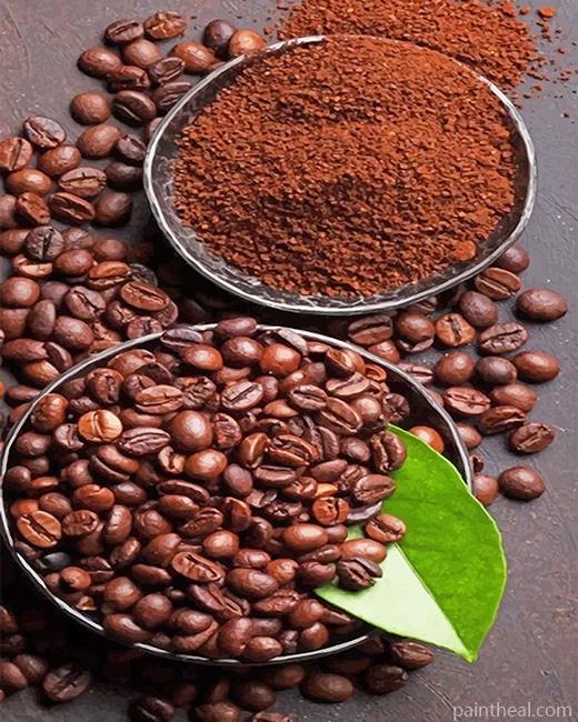 Coffee Beans Painting By Numbers Kits