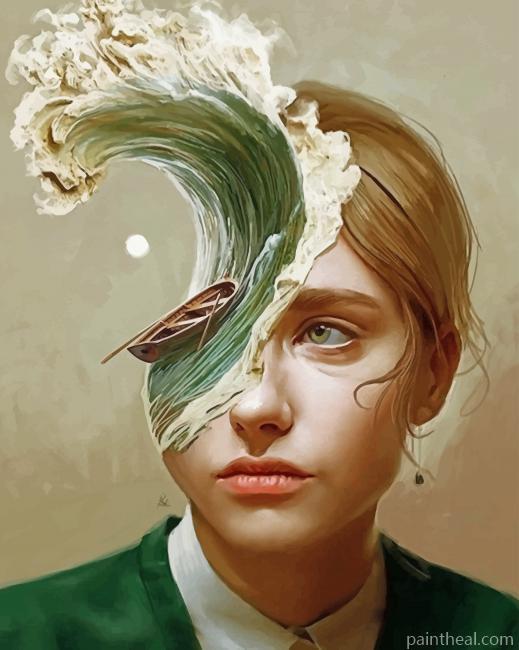 Ocean Woman Art Painting By Numbers Kits